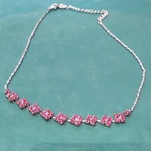 Daire's simulated ruby necklace